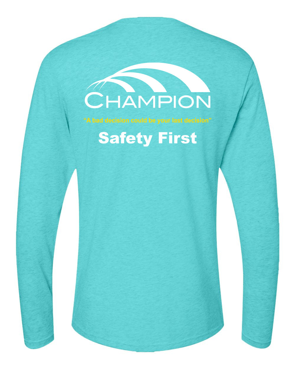 Next Level Unisex Triblend Long Sleeve T-Shirt - Tahiti Blue
