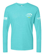 Next Level Unisex Triblend Long Sleeve T-Shirt - Tahiti Blue