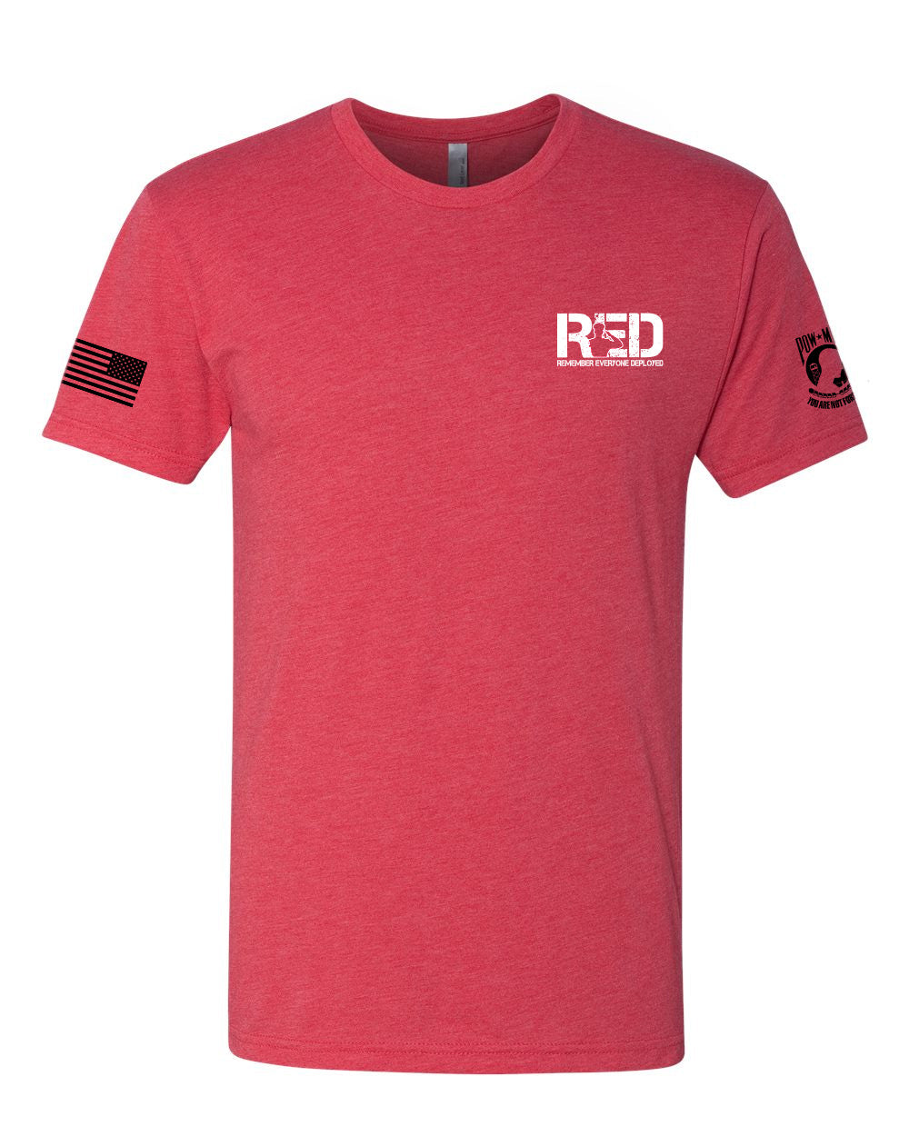 Next Level Men's Triblend Short Sleeve T-Shirt - RED POW