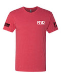 Next Level Men's Triblend Short Sleeve T-Shirt - RED POW