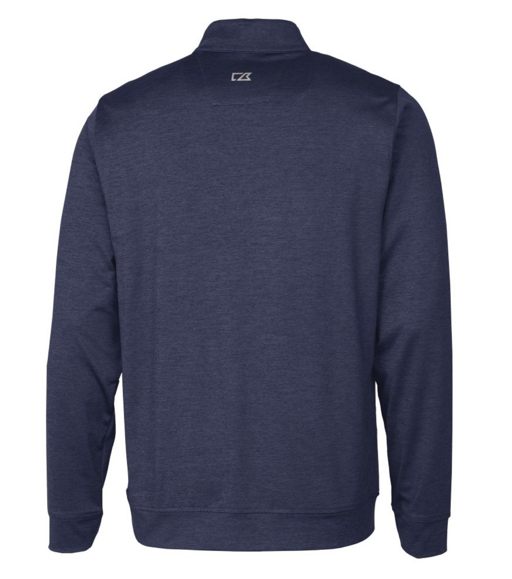 Cutter & Buck Stealth Heathered Quarter Zip Mens Pullover