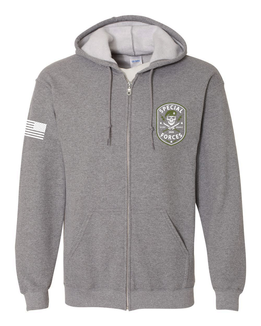 Gildan Unisex Heavy Blend™ Full-Zip Hooded Sweatshirt - Special Forces