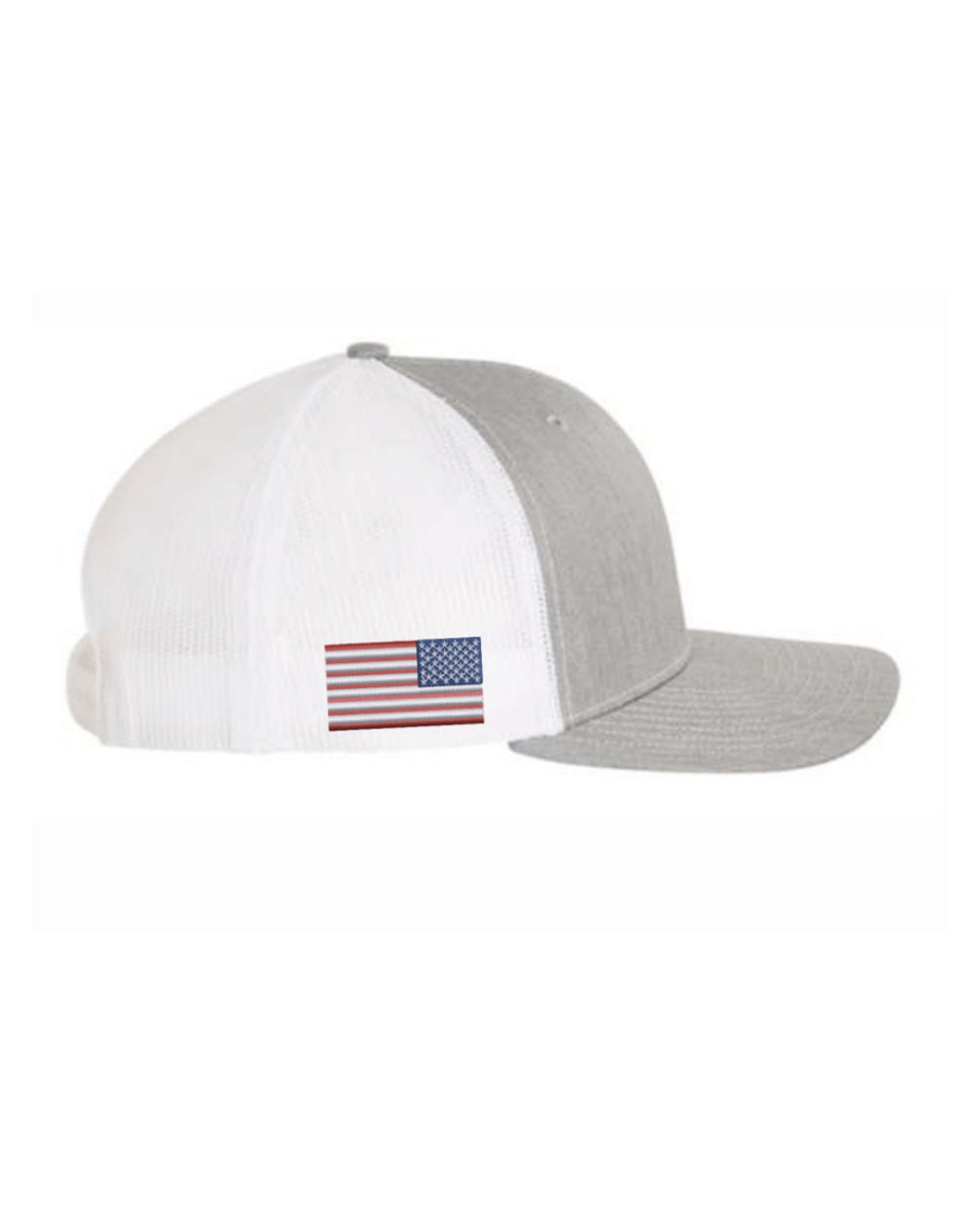 YP Classics Retro Trucker Cap - Heather Grey/ White