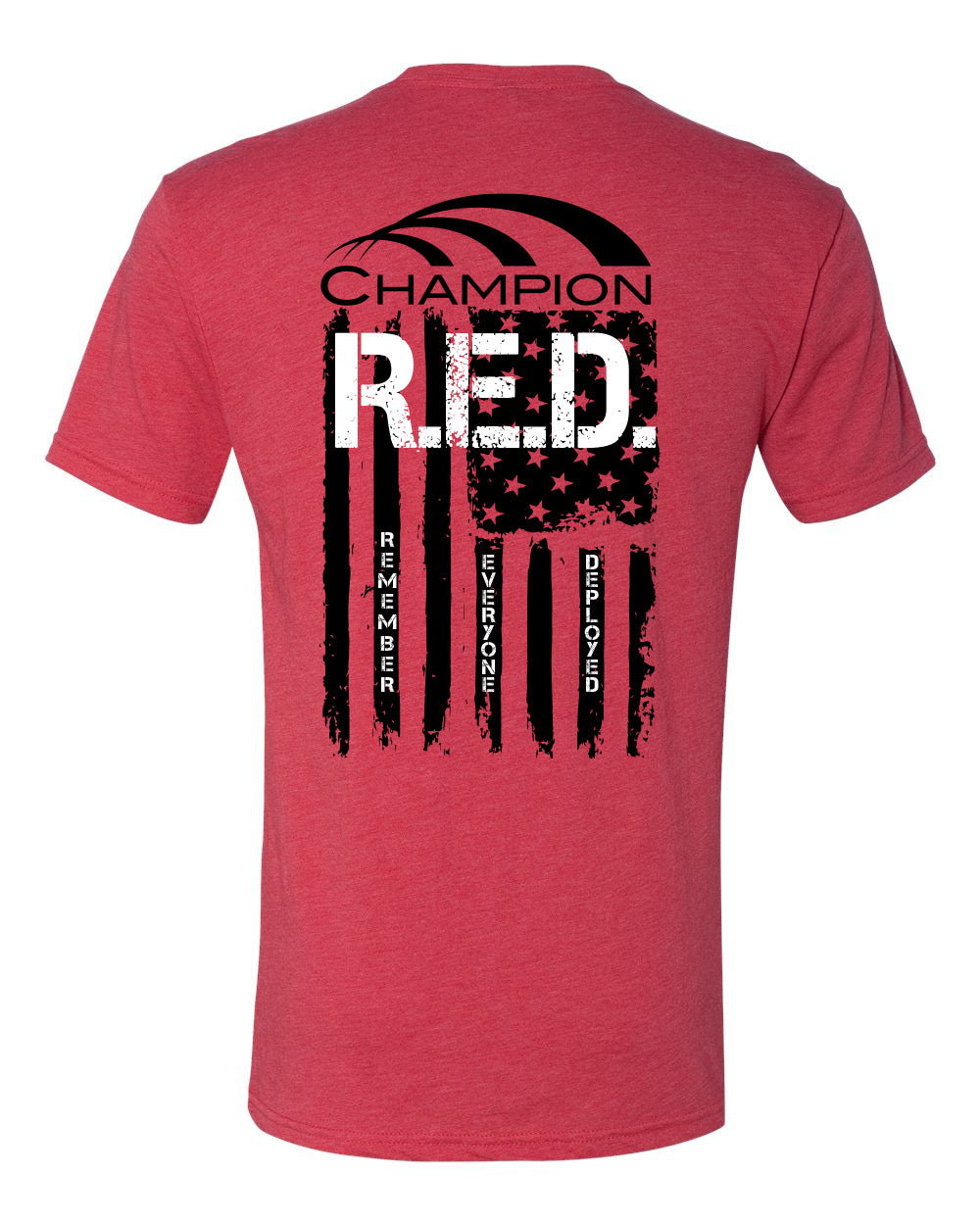 Next Level Men's Triblend Short Sleeve T-Shirt - RED Flag