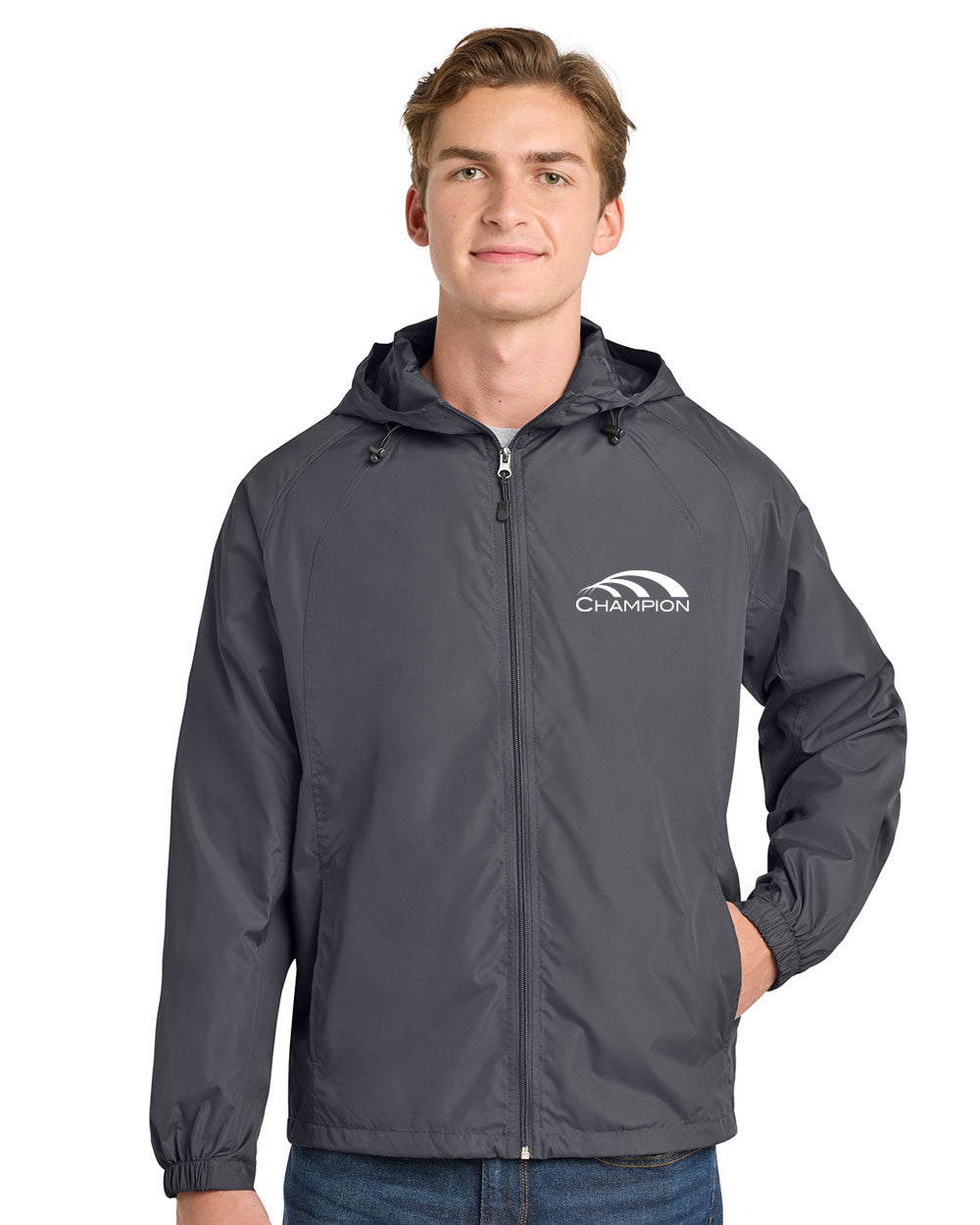 Sport-Tek® Hooded Raglan Jacket