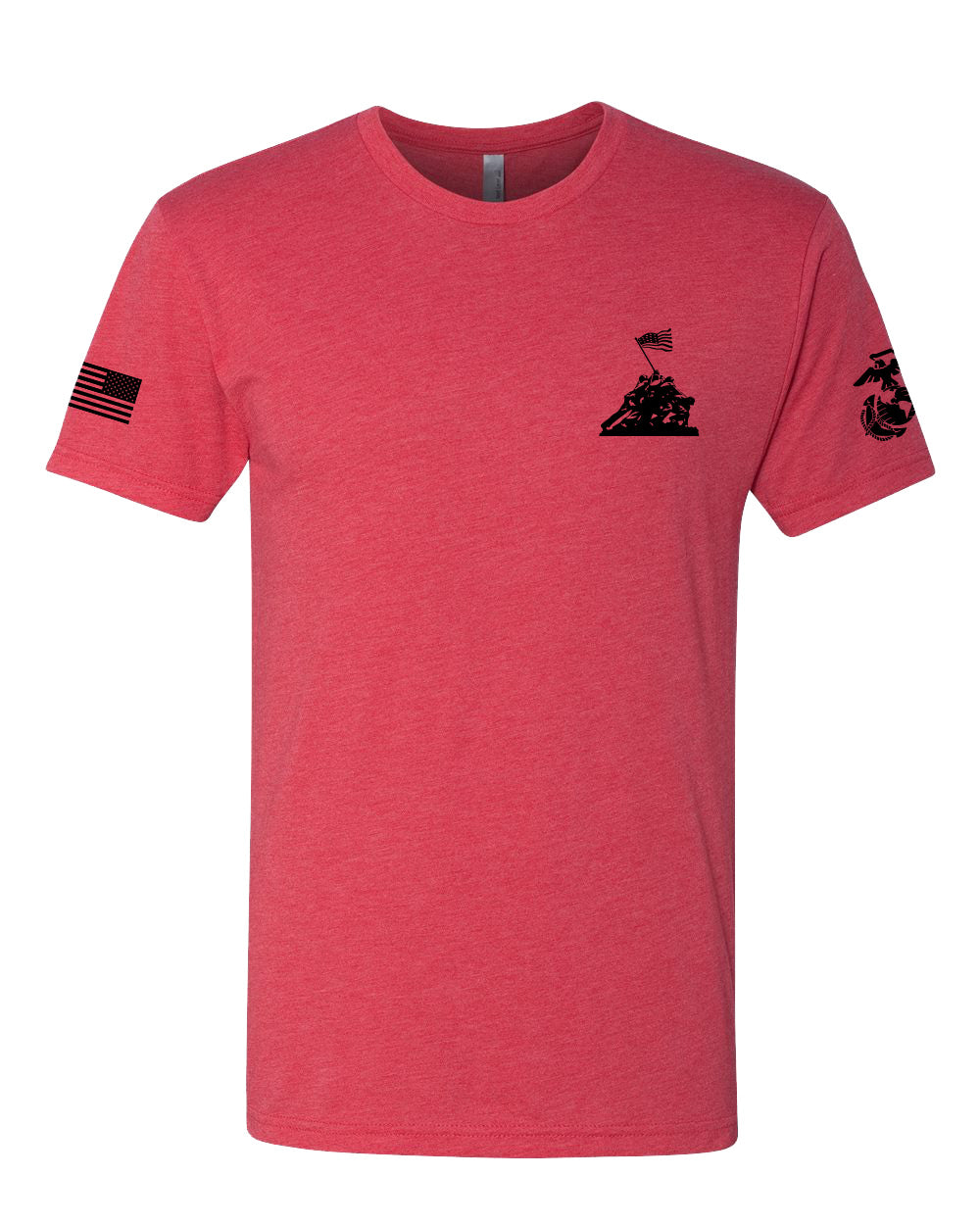 Next Level Men's Triblend Short Sleeve T-Shirt - RED Flag
