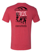 Next Level Men's Triblend Short Sleeve T-Shirt - RED POW
