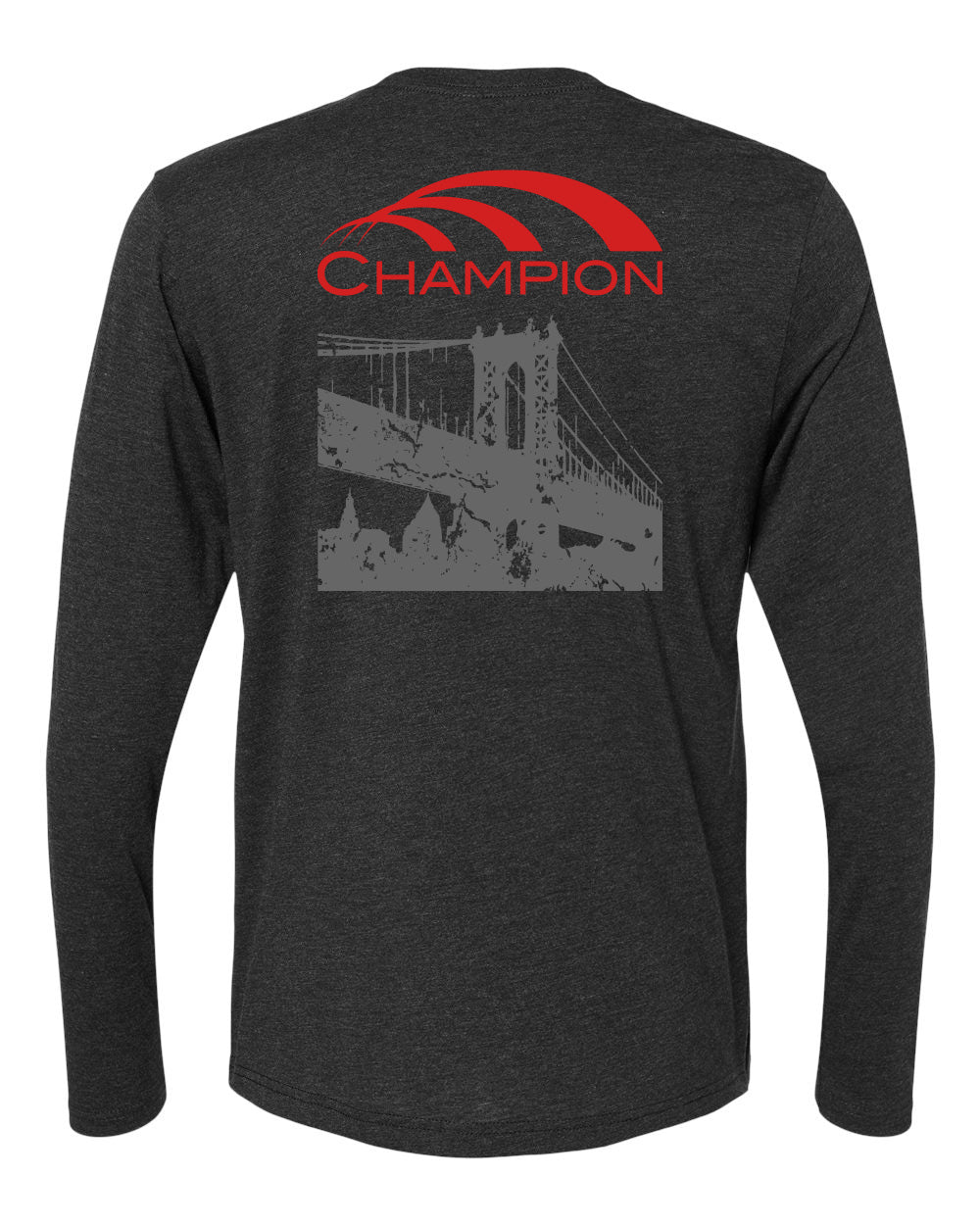 Next Level Unisex Triblend Long Sleeve T-Shirt - Bridge Vintage Black