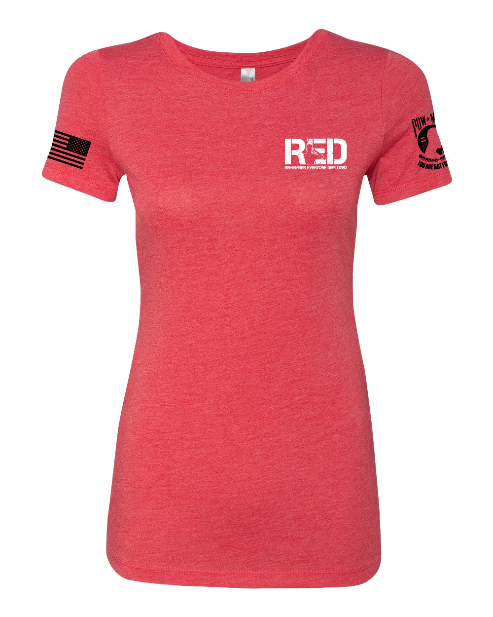 Next Level Women’s Triblend T-Shirt - RED POW