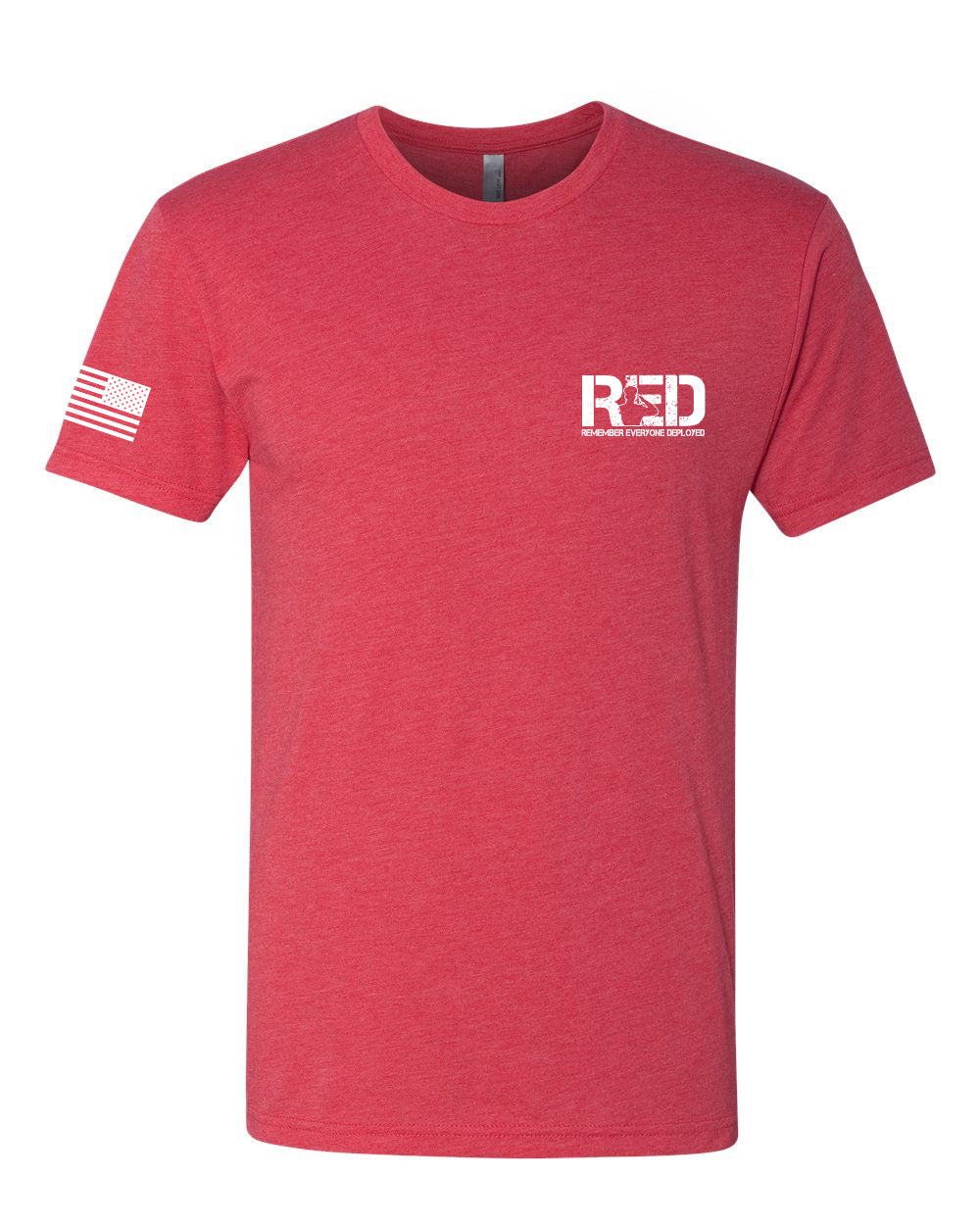 Next Level Unisex Triblend Short Sleeve T-Shirt - RED Soldier Boots