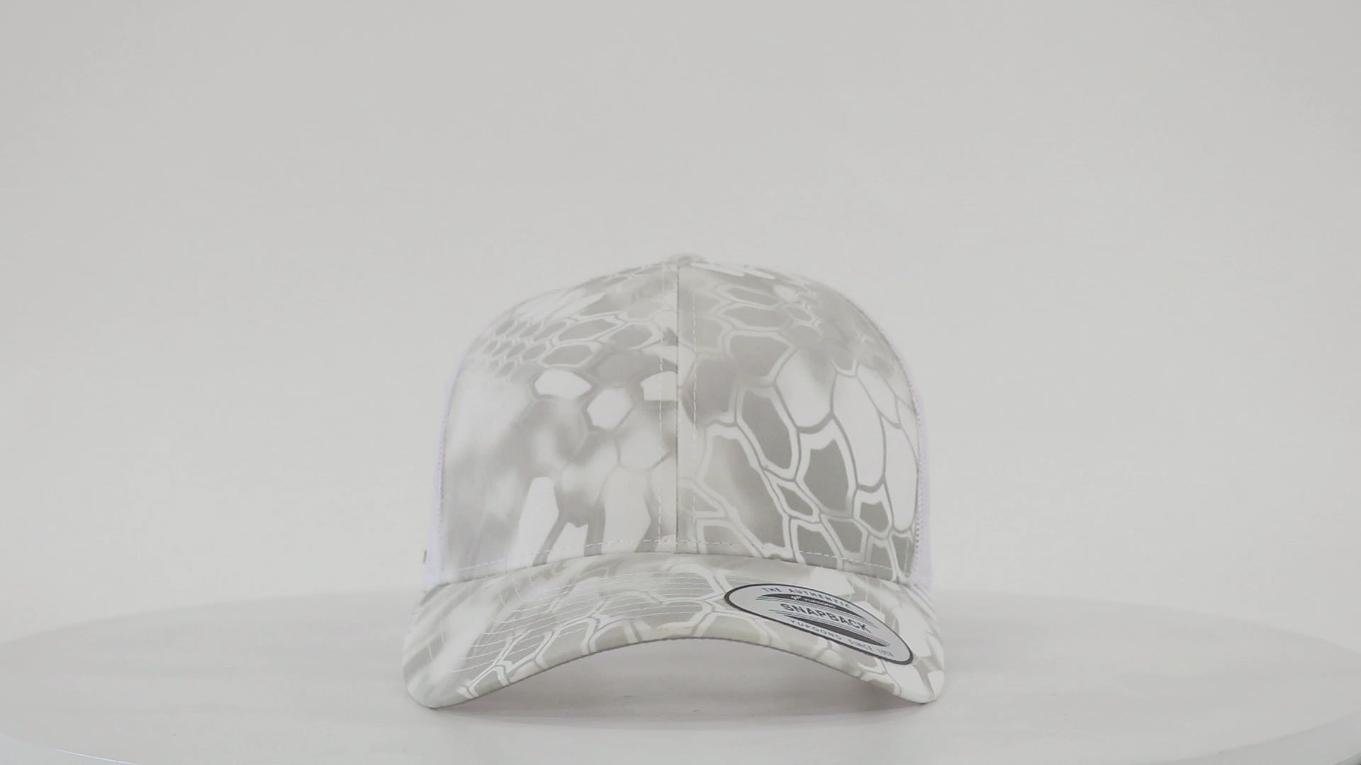 YP Classics Retro Trucker Cap - Heather Grey/ White